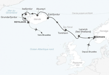 Croisière Incroyable Islande, îles Féroé et Shetland
