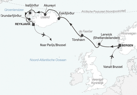 Cruise IJsland, de Faeröer en de Shetlandeilanden