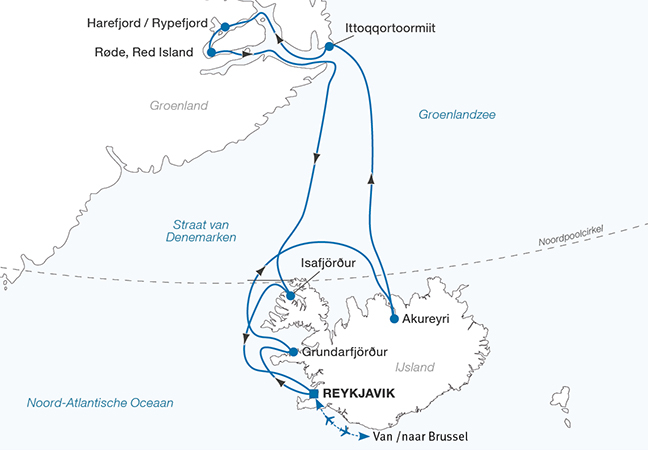 Cruise, IJsland en de Oostkust van Groenland