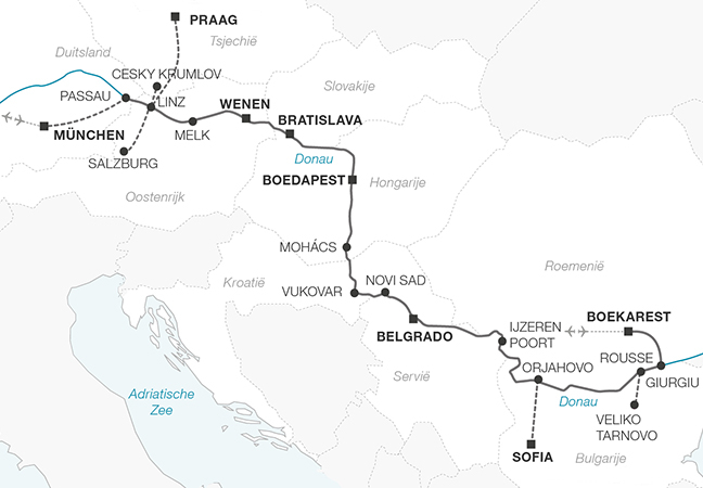 Cruise op de Donau : Wenen, Boedapest en de IJzeren Poort 