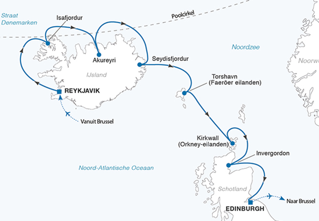 Cruise IJsland en Schotland